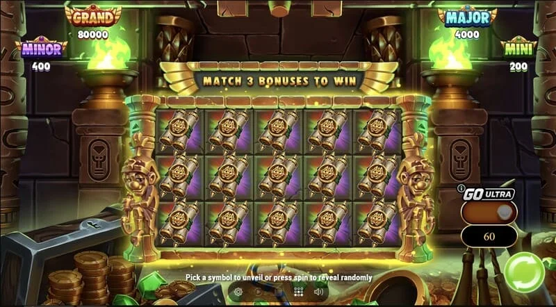 Wrappin' More Gold - Collect & Win ბადე მზარდი მუმიით