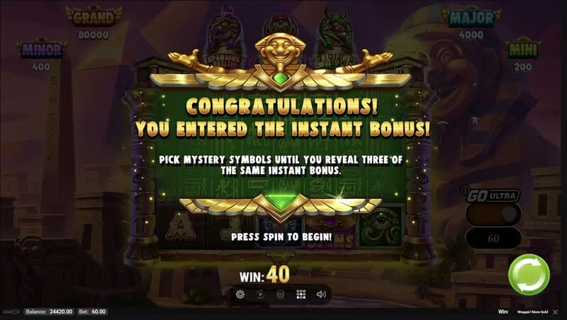 Wrappin' More Gold - ჩაშენებული რაუნდის გაშვება